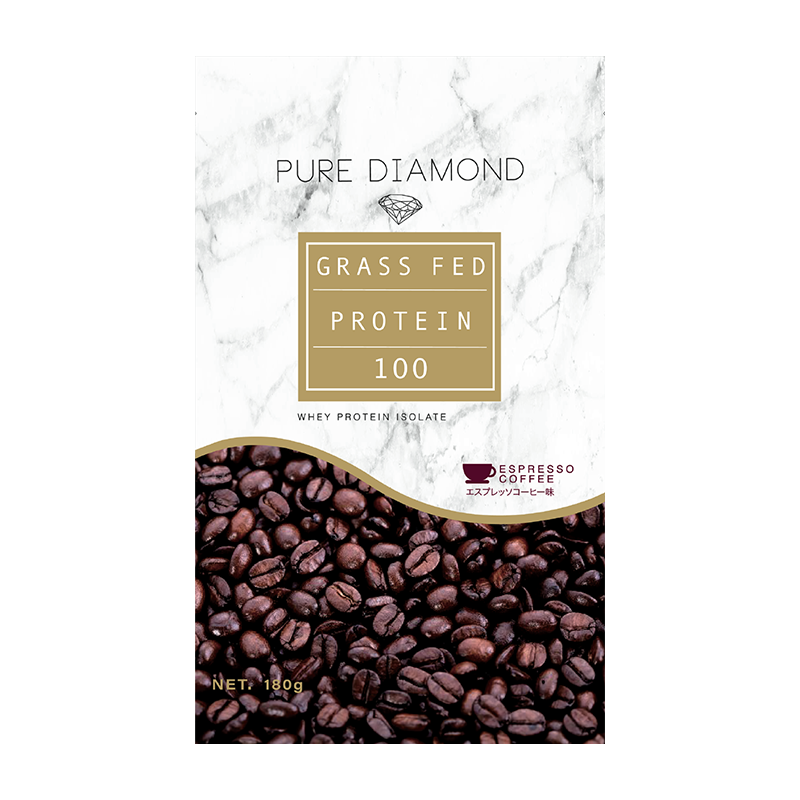 ピュアダイヤモンド グラスフェッドプロテイン エスプレッソコーヒー 180g